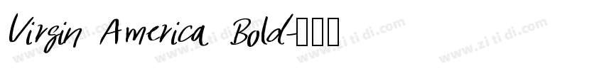 Virgin America Bold字体转换
